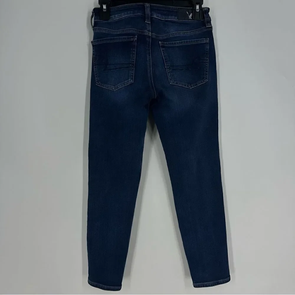 AMERICAN EAGLE Women’s Dark Wash Skinny Denim Jeans Sz 2